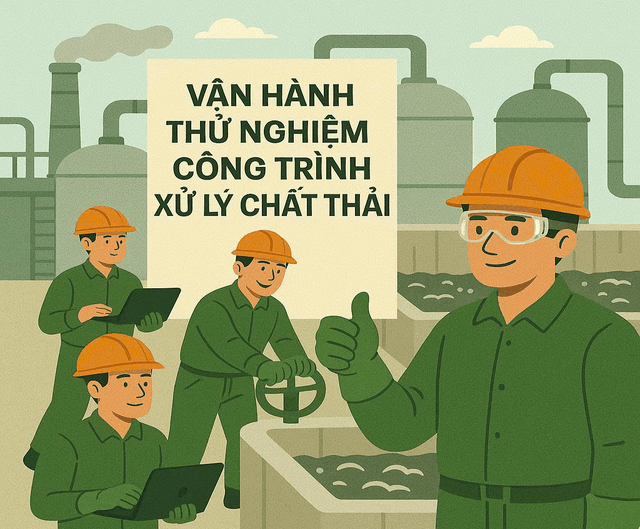 Vận hành thử nghiệm công trình xử lý chất thải